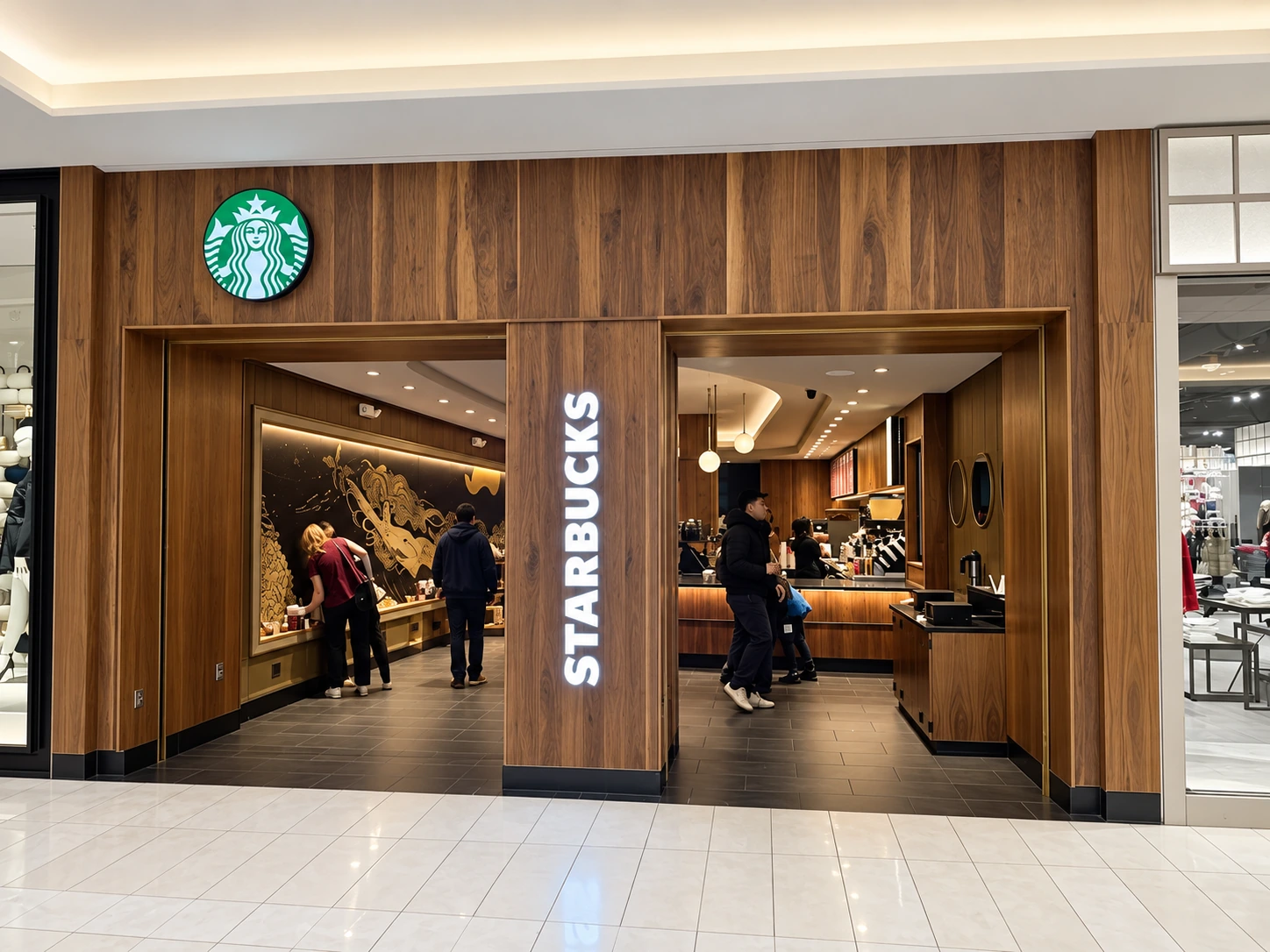 Starbucks storefront at American Dream